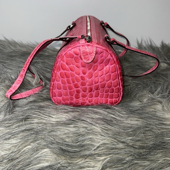 Vintage Dooney & Bourke Hot Pink “Nile” Barrel Purse - Picture 5 of 7